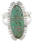 Southwestern Sterling Silver Turquoise Inlay Ring Size 5-1/2 TX28633